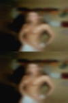 Naked woman doing funny stuff