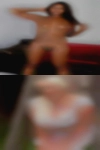 Naked woman doing funny stuff